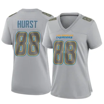 Women's Nike Los Angeles Chargers Hayden Hurst Gray Atmosphere Fashion Jersey - Game