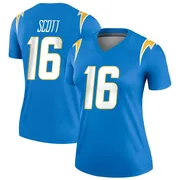 Women's Nike Los Angeles Chargers JK Scott Blue Powder Jersey - Legend