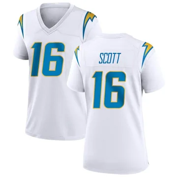 Women's Nike Los Angeles Chargers JK Scott White Jersey - Game