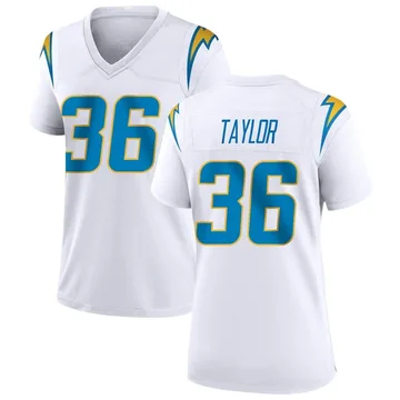 Women's Nike Los Angeles Chargers Ja'Sir Taylor White Jersey - Game