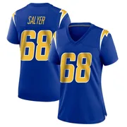 Women's Nike Los Angeles Chargers Jamaree Salyer Royal 2nd Alternate Jersey - Game