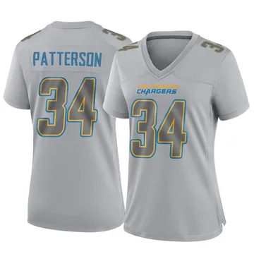 Women's Nike Los Angeles Chargers Jaret Patterson Gray Atmosphere Fashion Jersey - Game