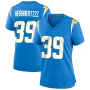 Women's Nike Los Angeles Chargers Jaylen Johnson Blue Powder Alternate Jersey - Game