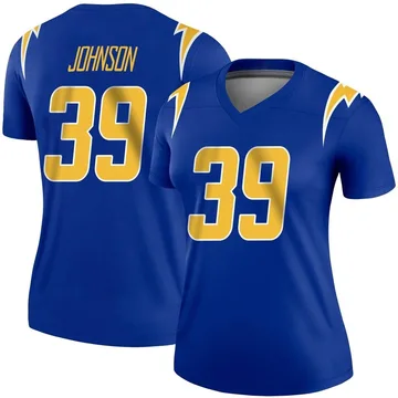 Women's Nike Los Angeles Chargers Jaylen Johnson Royal 2nd Alternate Jersey - Legend