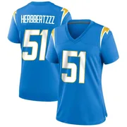 Women's Nike Los Angeles Chargers Jeremiah Jean-Baptiste Blue Powder Alternate Jersey - Game