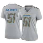 Women's Nike Los Angeles Chargers Jeremiah Jean-Baptiste Gray Atmosphere Fashion Jersey - Game