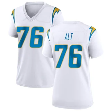 Women's Nike Los Angeles Chargers Joe Alt White Jersey - Game