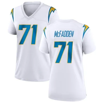 Women's Nike Los Angeles Chargers Jordan McFadden White Jersey - Game