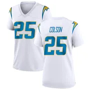 Women's Nike Los Angeles Chargers Junior Colson White Jersey - Game