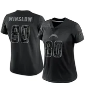 Women's Nike Los Angeles Chargers Kellen Winslow Black Reflective Jersey - Limited