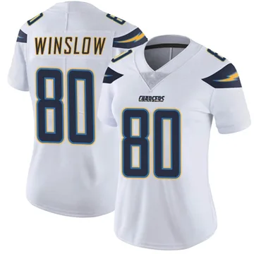 Women's Nike Los Angeles Chargers Kellen Winslow White Vapor Untouchable Jersey - Limited