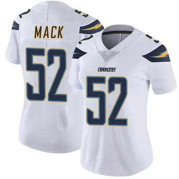 Women's Nike Los Angeles Chargers Khalil Mack White Vapor Untouchable Jersey - Limited