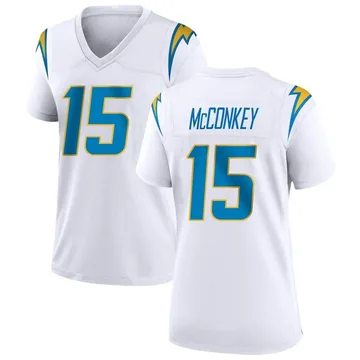 Women's Nike Los Angeles Chargers Ladd McConkey White Jersey - Game