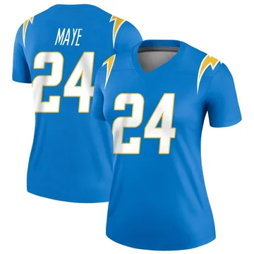 Women's Nike Los Angeles Chargers Marcus Maye Blue Powder Jersey - Legend