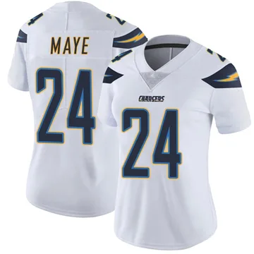 Women's Nike Los Angeles Chargers Marcus Maye White Vapor Untouchable Jersey - Limited