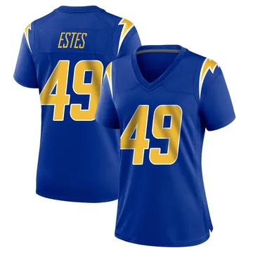 Women's Nike Los Angeles Chargers Mike Estes Royal 2nd Alternate Jersey - Game