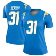 Women's Nike Los Angeles Chargers Nick Niemann Blue Powder Jersey - Legend