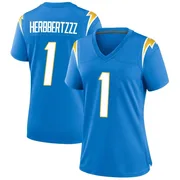 Women's Nike Los Angeles Chargers Quentin Johnston Blue Powder Alternate Jersey - Game