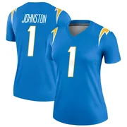 Women's Nike Los Angeles Chargers Quentin Johnston Blue Powder Jersey - Legend