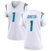 Women's Nike Los Angeles Chargers Quentin Johnston White Jersey - Game