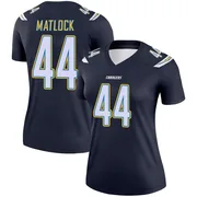 Women's Nike Los Angeles Chargers Scott Matlock Navy Jersey - Legend