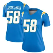 Women's Nike Los Angeles Chargers Shaq Quarterman Blue Powder Jersey - Legend