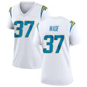 Women's Nike Los Angeles Chargers Shaun Wade White Jersey - Game