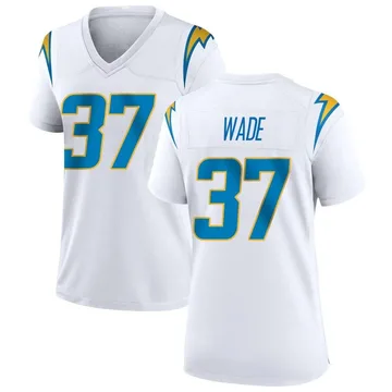 Women's Nike Los Angeles Chargers Shaun Wade White Jersey - Game