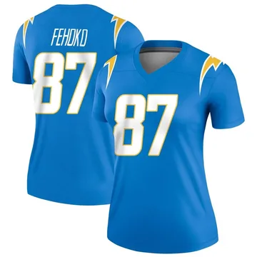 Women's Nike Los Angeles Chargers Simi Fehoko Blue Powder Jersey - Legend