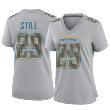 Women's Nike Los Angeles Chargers Tarheeb Still Gray Atmosphere Fashion Jersey - Game