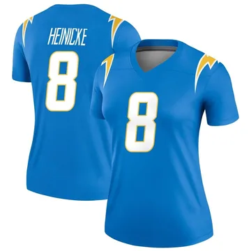 Women's Nike Los Angeles Chargers Taylor Heinicke Blue Powder Jersey - Legend