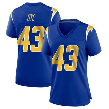 Women's Nike Los Angeles Chargers Troy Dye Royal 2nd Alternate Jersey - Game