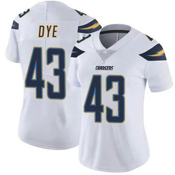 Women's Nike Los Angeles Chargers Troy Dye White Vapor Untouchable Jersey - Limited