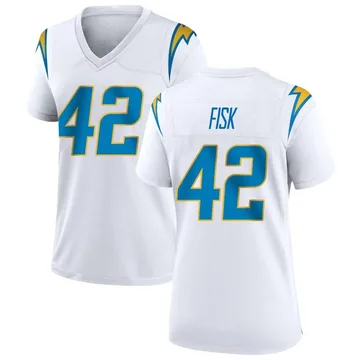 Women's Nike Los Angeles Chargers Tucker Fisk White Jersey - Game