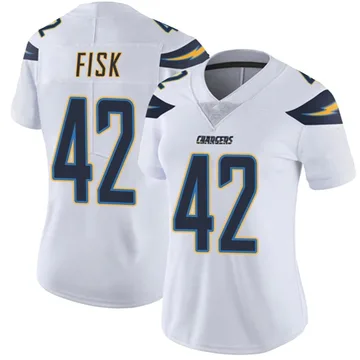 Women's Nike Los Angeles Chargers Tucker Fisk White Vapor Untouchable Jersey - Limited