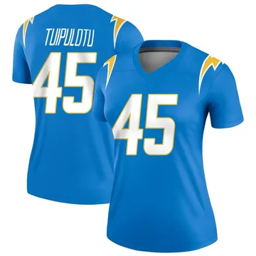 Women's Nike Los Angeles Chargers Tuli Tuipulotu Blue Powder Jersey - Legend