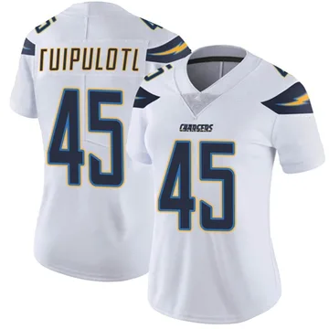 Women's Nike Los Angeles Chargers Tuli Tuipulotu White Vapor Untouchable Jersey - Limited