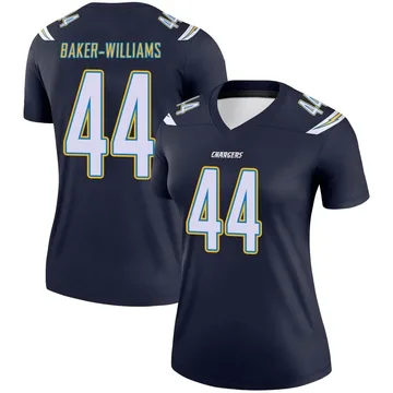 Women's Nike Los Angeles Chargers Tyler Baker-Williams Navy Jersey - Legend