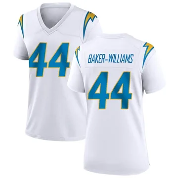 Women's Nike Los Angeles Chargers Tyler Baker-Williams White Jersey - Game