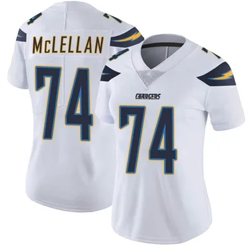 Women's Nike Los Angeles Chargers Tyler McLellan White Vapor Untouchable Jersey - Limited