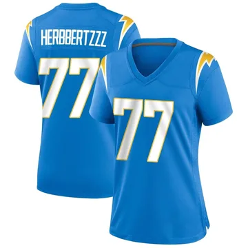 Women's Nike Los Angeles Chargers Zion Johnson Blue Powder Alternate Jersey - Game