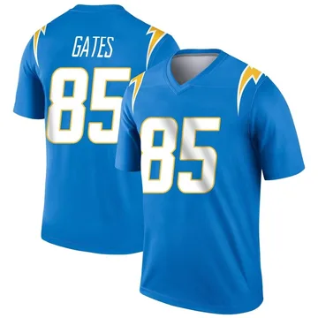 Youth Nike Los Angeles Chargers Antonio Gates Blue Powder Jersey - Legend