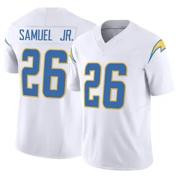 Lids Asante Samuel Jr. Los Angeles Chargers Fanatics Authentic Game-Used  #26 Navy Jersey vs. Seattle Seahawks on October 23, 2022