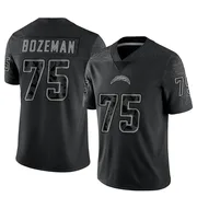 Youth Nike Los Angeles Chargers Bradley Bozeman Black Reflective Jersey - Limited