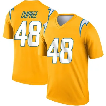 Youth Nike Los Angeles Chargers Bud Dupree Gold Inverted Jersey - Legend