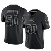 Youth Nike Los Angeles Chargers Caleb Murphy Black Reflective Jersey - Limited