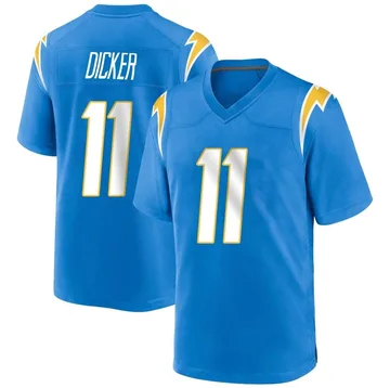 Youth Nike Los Angeles Chargers Cameron Dicker Blue Powder Alternate Jersey - Game