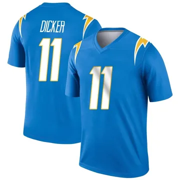 Youth Nike Los Angeles Chargers Cameron Dicker Blue Powder Jersey - Legend