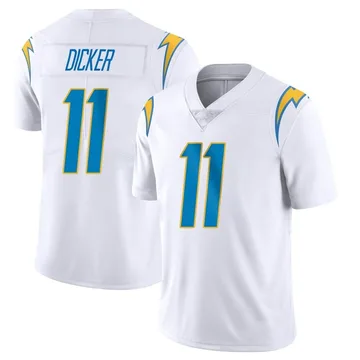 Youth Nike Los Angeles Chargers Cameron Dicker White Vapor Untouchable Jersey - Limited