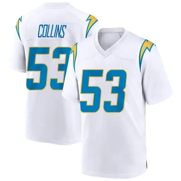 Youth Nike Los Angeles Chargers Chris Collins White Jersey - Game